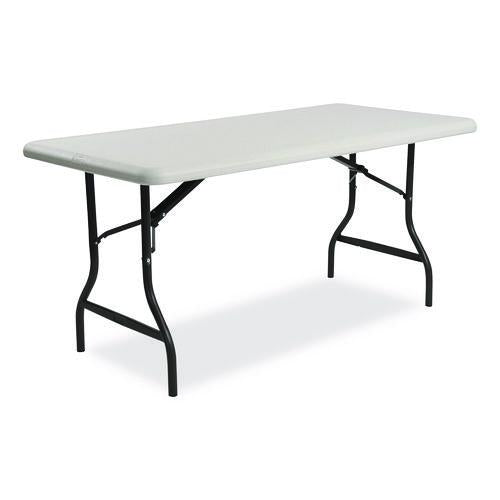 Image of Iceberg IndestrucTable Industrial Folding Table, Rectangular, 60" x 30" x 29", Platinum