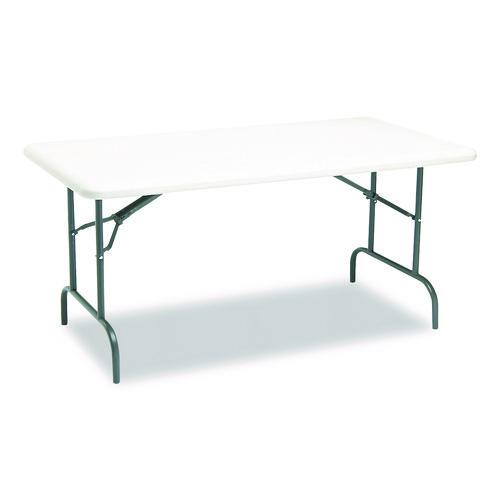 Image of Iceberg IndestrucTable Industrial Folding Table, Rectangular, 60" x 30" x 29", Platinum