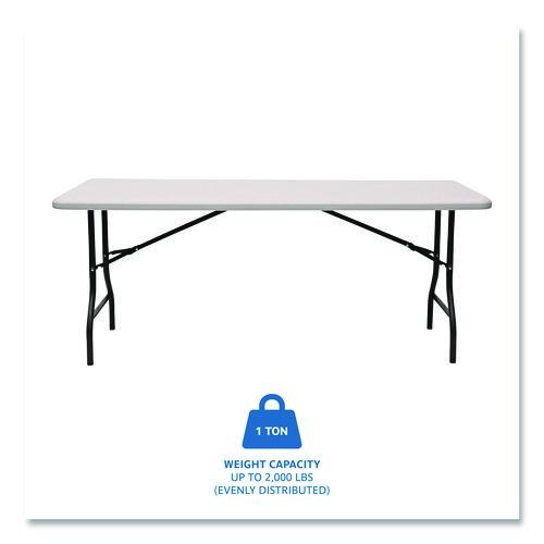 Image of Iceberg IndestrucTable Industrial Folding Table, Rectangular, 72" x 30" x 29", Platinum