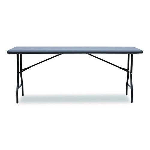 Image of Iceberg IndestrucTable Industrial Folding Table, Rectangular, 72" x 30" x 29", Charcoal