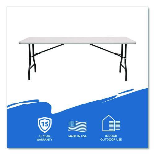 Image of Iceberg 65233 IndestrucTable Industrial Folding Table, Rectangular, 96" x 30" x 29", Platinum