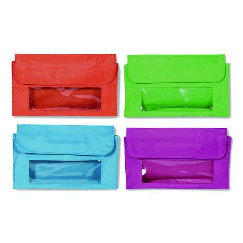 Image of Learning Resources® LER6447 Magnetic Storage Pockets, 9.5" x 1" x 5.5", Assorted Colors, 4 Pockets