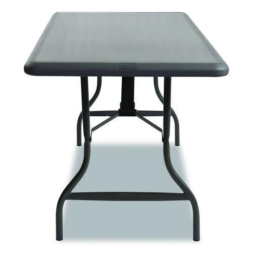 Image of Iceberg IndestrucTable Industrial Folding Table, Rectangular, 96" x 30" x 29", Charcoal