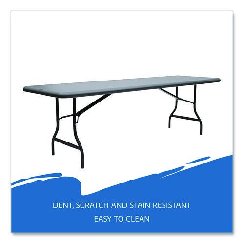 Image of Iceberg IndestrucTable Industrial Folding Table, Rectangular, 96" x 30" x 29", Charcoal