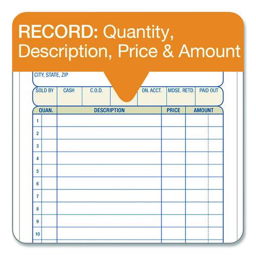 Image of AdamsÂ® Multipart Sales Order Pad, Three-Part Carbonless, 4.19 x 6.69, 50 Forms/Pad, 10 Pads/Carton
