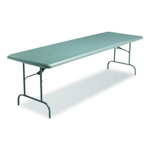 Image of Iceberg IndestrucTable Industrial Folding Table, Rectangular, 96" x 30" x 29", Charcoal