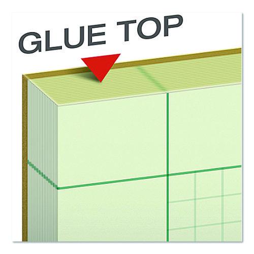Image of Ampad® 22-142 Evidence Engineer's Computation Pad, Quadrille Rule (5 sq/in, 1 sq/in), (100) Green-Tint 8.5 x 11 Sheets