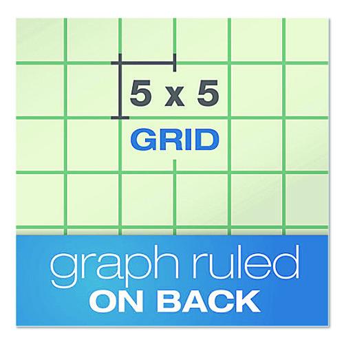 Image of AmpadÂ® Evidence Engineer's Computation Pad, Cross-Section Quadrille Rule (5 Sq/in, 1 Sq/in), 200 Green-Tint 8.5 X 11 Sheets