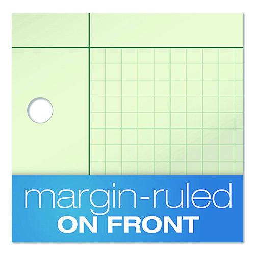 Image of AmpadÂ® Evidence Engineer's Computation Pad, Cross-Section Quadrille Rule (5 Sq/in, 1 Sq/in), 200 Green-Tint 8.5 X 11 Sheets