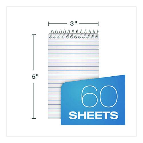 Image of AmpadÂ® Memo Pads, Narrow Rule, Assorted Cover Colors, 60 White 3 X 5 Sheets, Dozen