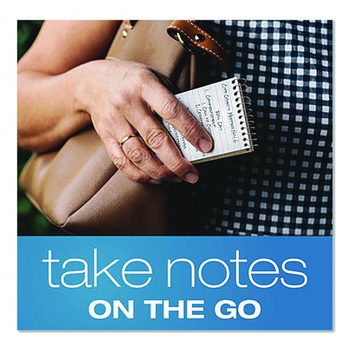 Image of AmpadÂ® Memo Pads, Narrow Rule, Assorted Cover Colors, 60 White 3 X 5 Sheets, Dozen
