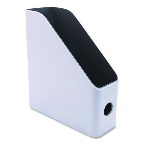 Image of Advantus 37521 Fusion Magazine File, 4.25 X 9.5 X 12, White/gray