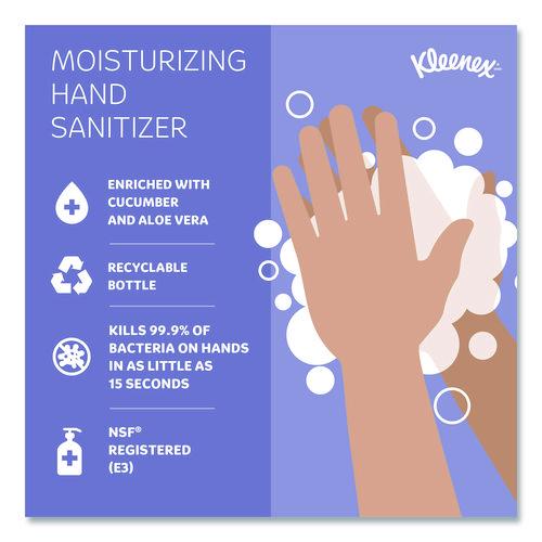 Image of Kleenex® 34643 Ultra Moisturizing Foam Hand Sanitizer, 1,200 mL Cassette, Unscented, 2/Carton