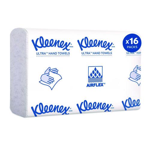 Image of Kleenex® 46321 Reveal Multi-Fold Towels, 2-Ply, 8 X 9.4, White, 16/carton