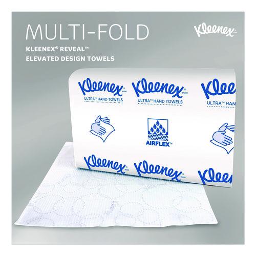 Image of Kleenex® 46321 Reveal Multi-Fold Towels, 2-Ply, 8 X 9.4, White, 16/carton