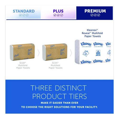 Image of Kleenex® 46321 Reveal Multi-Fold Towels, 2-Ply, 8 X 9.4, White, 16/carton