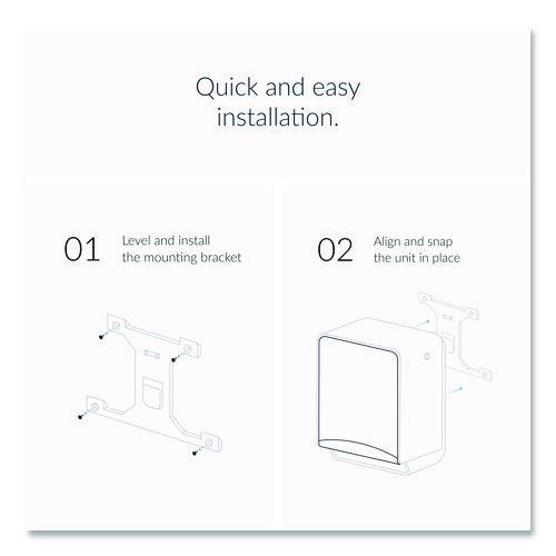 Image of Kimberly-Clark Professional 53691 ICON Automatic Roll Towel Dispenser, 20.12 x 16.37 x 13.5, Silver Mosaic