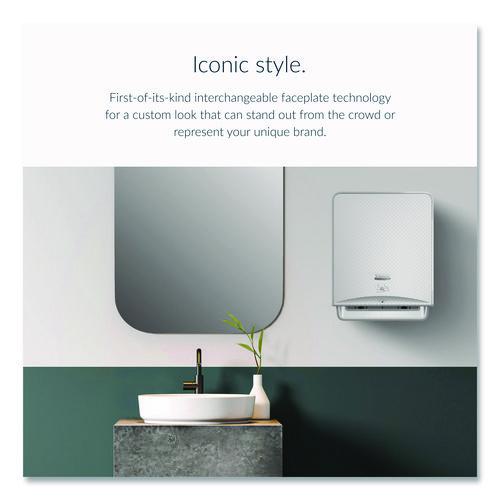 Image of Kimberly-Clark Professional 53691 ICON Automatic Roll Towel Dispenser, 20.12 x 16.37 x 13.5, Silver Mosaic