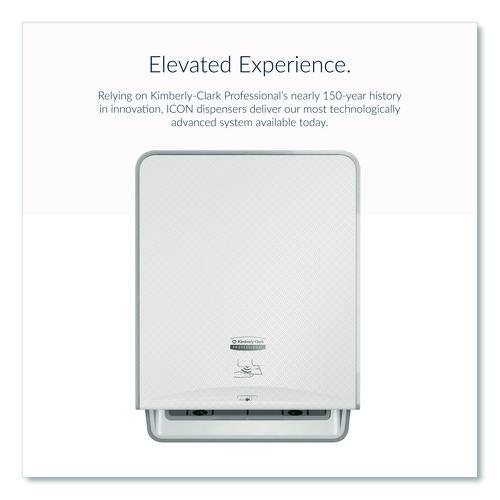 Image of Kimberly-Clark Professional 58710 ICON Automatic Roll Towel Dispenser, 20.12 x 16.37 x 13.5, White Mosaic