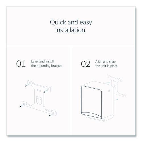 Image of Kimberly-Clark Professional 58710 ICON Automatic Roll Towel Dispenser, 20.12 x 16.37 x 13.5, White Mosaic