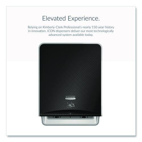 Image of Kimberly-Clark Professional 58720 ICON Automatic Roll Towel Dispenser, 20.12 x 16.37 x 13.5, Black Mosaic