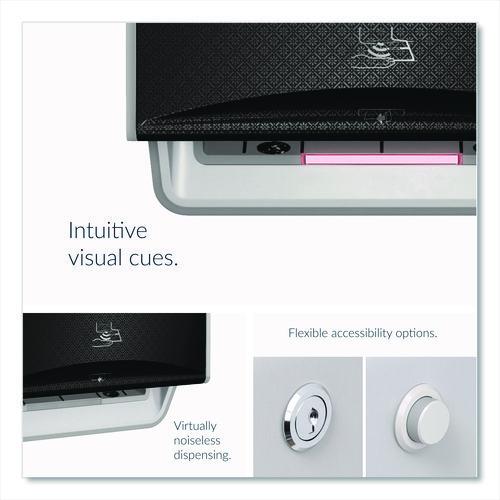 Image of Kimberly-Clark Professional 58720 ICON Automatic Roll Towel Dispenser, 20.12 x 16.37 x 13.5, Black Mosaic