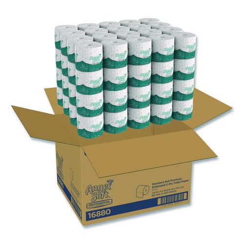 Image of Georgia Pacific® Professional 16880 Angel Soft Ps Premium Bathroom Tissue, Septic Safe, 2-Ply, White, 450 Sheets/roll, 80 Rolls/carton
