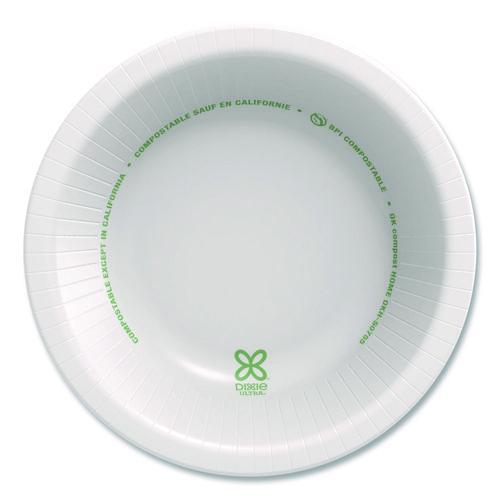 Image of Dixie® SXB12WS Pathways Heavyweight Paper Bowls, Wisesize, 12 Oz, Green/burgundy, 125/pack