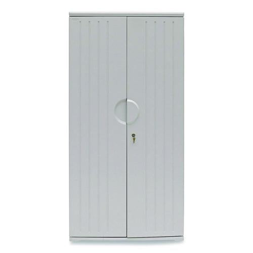 Image of Iceberg Rough n Ready Storage Cabinet, Four-Shelf, 36w x 22d x 72h, Platinum