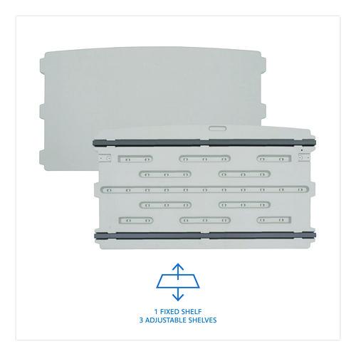 Image of Iceberg Rough n Ready Storage Cabinet, Four-Shelf, 36w x 22d x 72h, Platinum
