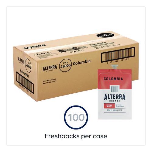 Image of ALTERRA® MDRA180 Coffee Freshpack Pods, Colombia, Medium Roast, 0.28 Oz, 100/carton