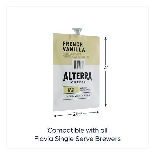 Image of ALTERRA® MDRA183 Coffee Freshpack Pods, French Vanilla, Medium Roast, 0.23 Oz, 100/carton