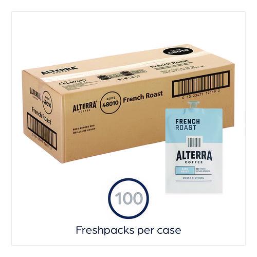 Image of ALTERRA® MDRA184 Coffee Freshpack Pods, French Roast, Dark Roast, 0.32 Oz, 100/carton