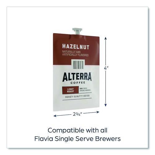 Image of ALTERRA® MDRA185 Coffee Freshpack Pods, Hazelnut, Medium Roast, 0.23 Oz, 100/carton
