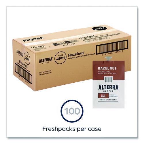 Image of ALTERRA® MDRA185 Coffee Freshpack Pods, Hazelnut, Medium Roast, 0.23 Oz, 100/carton