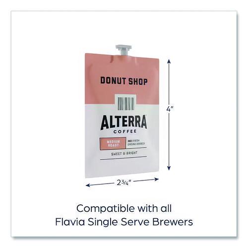 Image of ALTERRA® MDRA200 Coffee Freshpack Pods, Donut Shop Blend, Medium Roast, 0.28 Oz, 100/carton