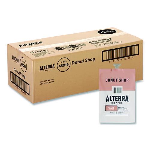 Image of ALTERRA® MDRA200 Coffee Freshpack Pods, Donut Shop Blend, Medium Roast, 0.28 Oz, 100/carton