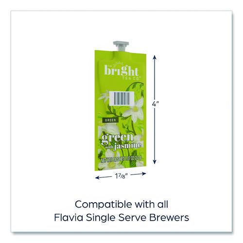 Image of The Bright Tea Co. MDRB503 Tea Freshpack Pods, Green With Jasmine, 0.03 Oz, 100/carton