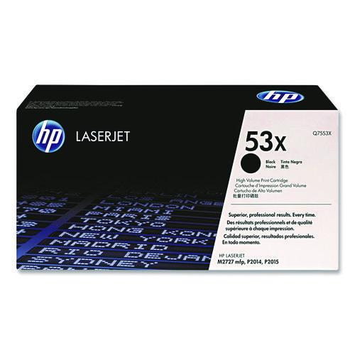 Image of HP Q7553X HP 53x, (q7553x) High-Yield Black Original Laserjet Toner Cartridge
