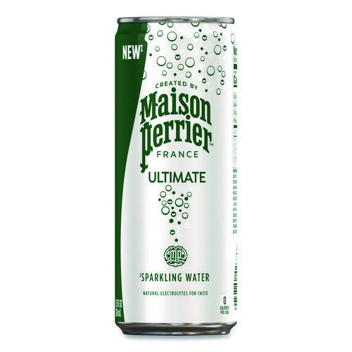 Image of Nestle® 12575220 Maison Perrier Sparkling Water, Plain, 11.15 oz, 8 Cans/Box