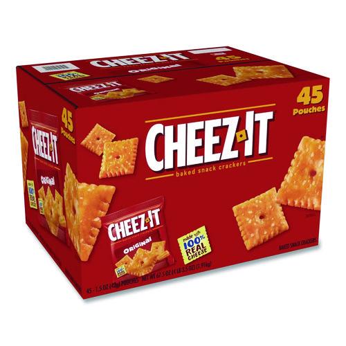 Image of Sunshine® 2410010201 Cheez-It Crackers, Original, 1.5 Oz Pack, 45 Packs/carton