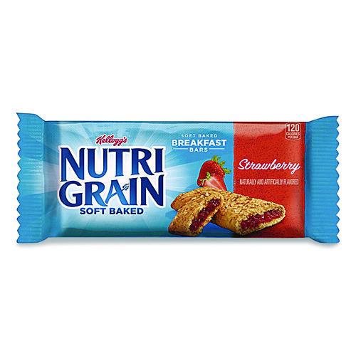 Image of Kellogg's® KEE35902 Nutri-Grain Soft Baked Breakfast Bars, Strawberry, 1.3 oz, 8/Box
