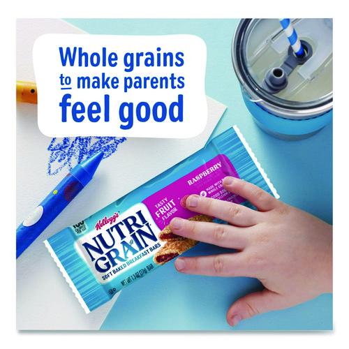 Image of Kellogg's® 511382 Nutri-Grain Soft Baked Breakfast Bars, Raspberry, Indv Wrapped 1.3 Oz Bar, 16/box