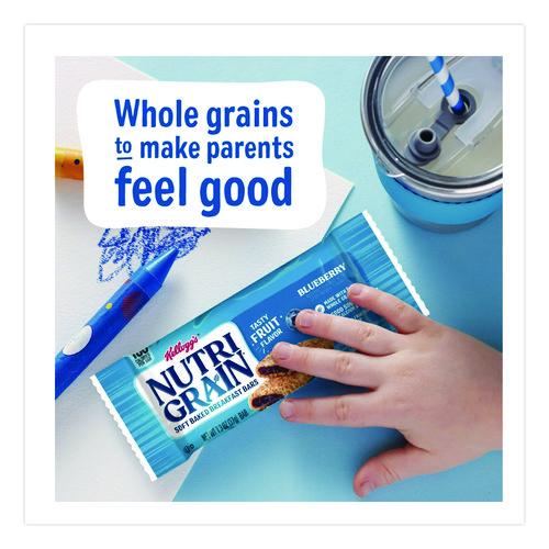 Image of Kellogg's® 511372 Nutri-Grain Soft Baked Breakfast Bars, Blueberry, Indv Wrapped 1.3 Oz Bar, 16/box