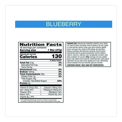 Image of Kellogg's® 511372 Nutri-Grain Soft Baked Breakfast Bars, Blueberry, Indv Wrapped 1.3 Oz Bar, 16/box