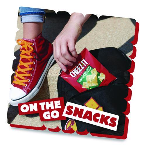 Image of Sunshine® KEE12654 Cheez-It Crackers, 1.5 Oz Single-Serving Snack Bags, White Cheddar, 8/box