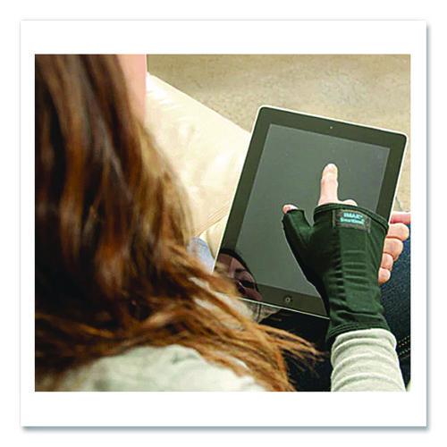 Image of IMAK® RSI A20162 SmartGlove Flexible Wrist and Thumb Support Splint, Medium, Fits Left Hand/Right Hand, Black