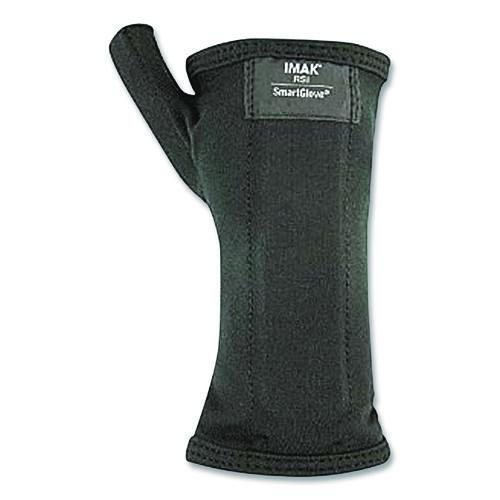 Image of IMAK® RSI A20162 SmartGlove Flexible Wrist and Thumb Support Splint, Medium, Fits Left Hand/Right Hand, Black