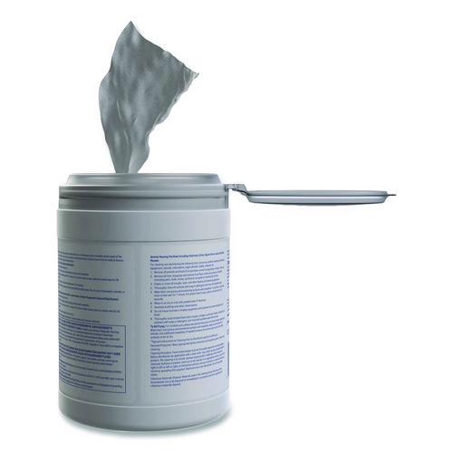 Image of Diversey 100850923 Oxivir 1 Wipes, 1-Ply, 6 x 7, 160/Canister, 12 Canisters/Carton