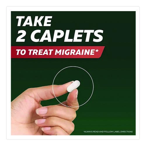 Image of Excedrin® 64498 Migraine Caplets, 2 Tablets/Packet, 30 Packets/Box
